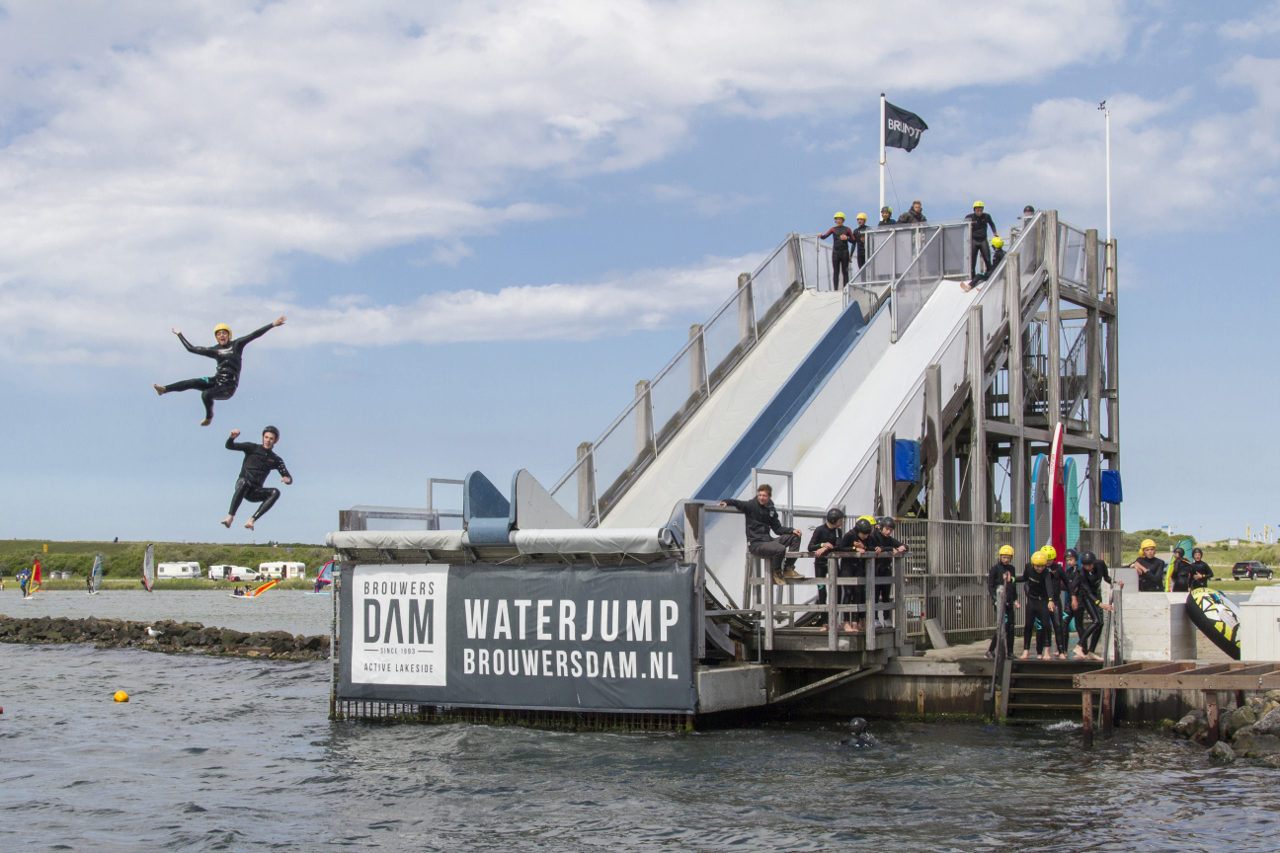 active lakeside waterjump