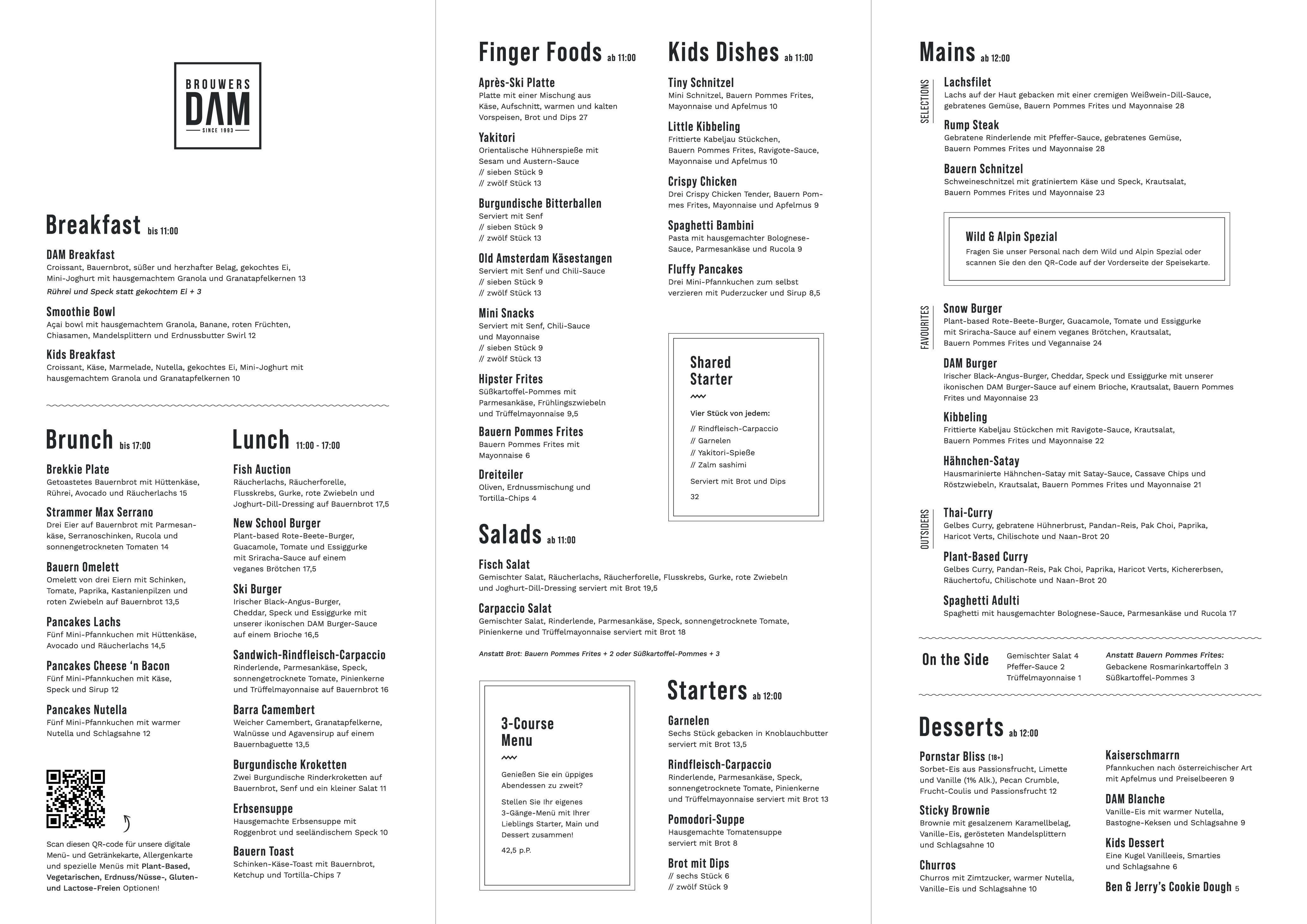 restaurant food Menu 01DE