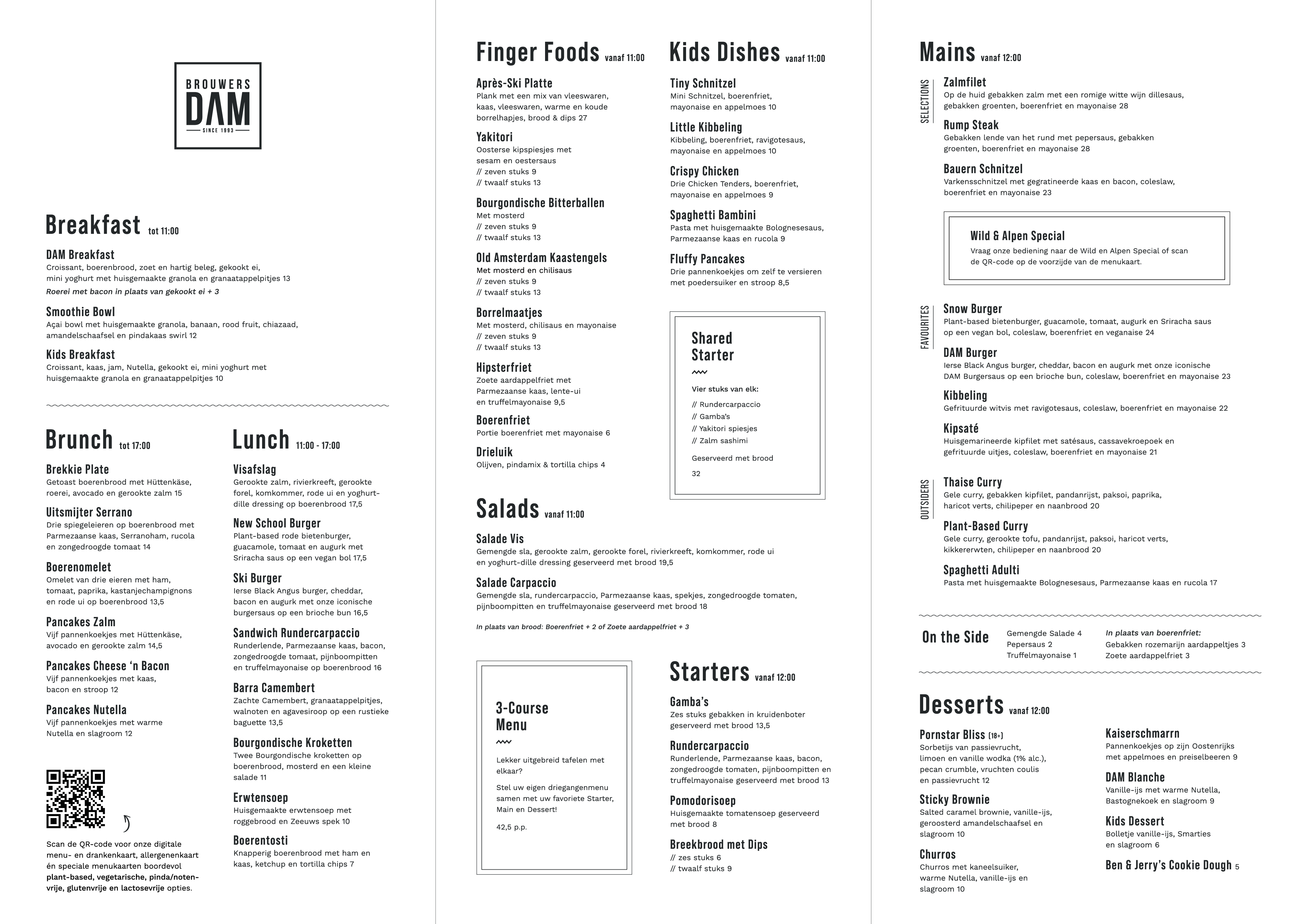 restaurant food Menu 01NL